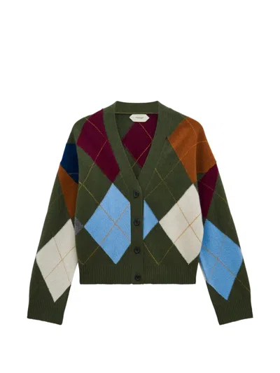 Pringle Of Scotland Argyle-pattern Cardigan In Multi