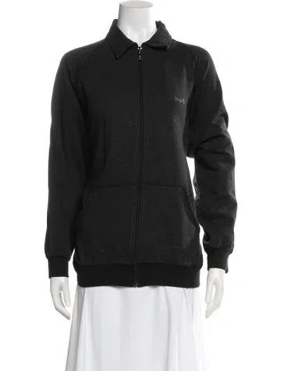Pre-owned Pringle Of Scotland Bomber Jacket In Gray