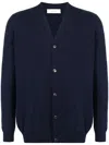 Pringle Of Scotland Button-down Cashmere Cardigan In Blue