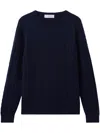 Pringle Of Scotland Cable-knit Lambs Wool Jumper In Blue