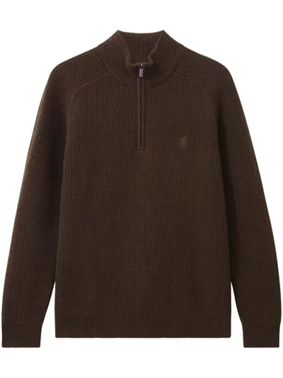 Pringle Of Scotland Cable-knit Wool Sweater In Brown