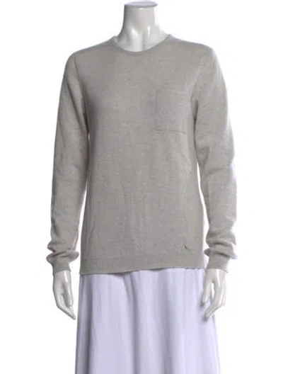 Pre-owned Pringle Of Scotland Cashmere Crew Neck Sweater In Grey