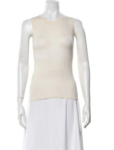 Pre-owned Pringle Of Scotland Cashmere Crew Neck Top In Neutrals