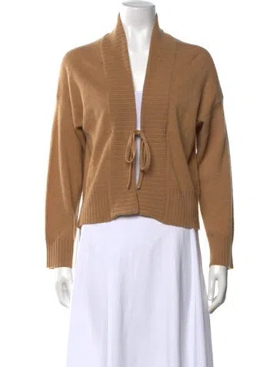 Pre-owned Pringle Of Scotland Cashmere Open Front Sweater In Neutral