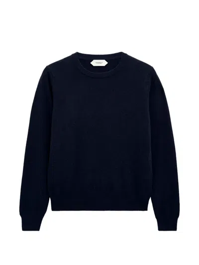Pringle Of Scotland Crew-neck Cashmere Sweater In Blue