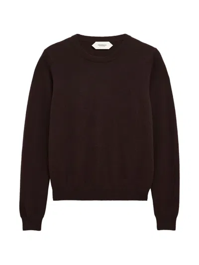 Pringle Of Scotland Crew-neck Cashmere Sweater In Brown