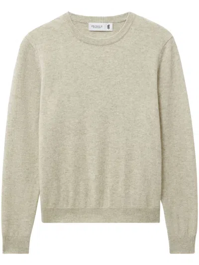 Pringle Of Scotland Crew-neck Cashmere Sweater In Neutrals