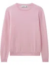 Pringle Of Scotland Crew-neck Cashmere Sweater In Pink