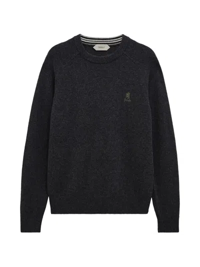 Pringle Of Scotland Crew-neck Logo Sweater In Black