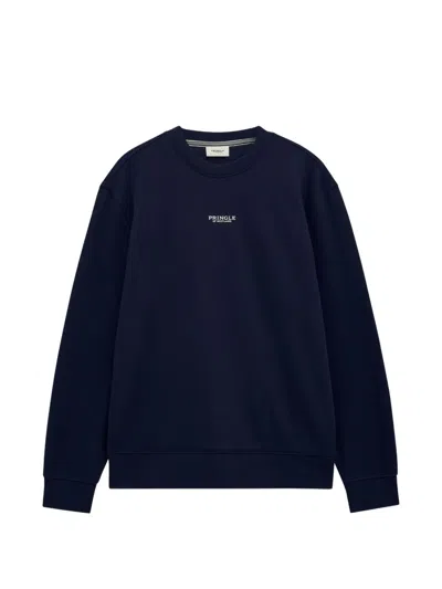 Pringle Of Scotland Crew Neck Sweatshirt In Blue