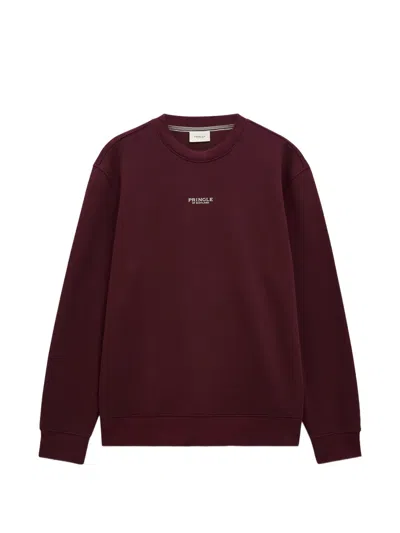 Pringle Of Scotland Crew Neck Sweatshirt In Red