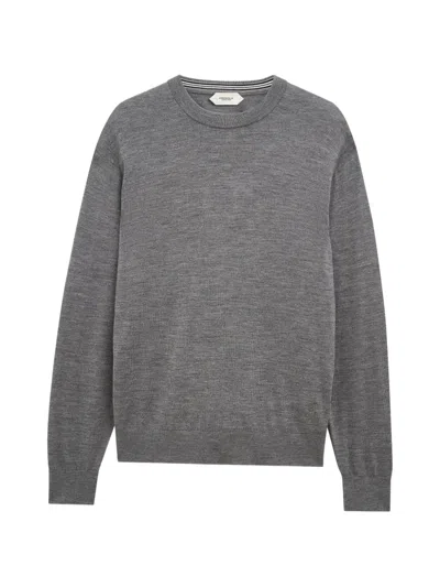 Pringle Of Scotland Crew Neck Wool Sweater In Gray