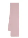 Pringle Of Scotland Finished-edge Ribbed Scarf In Pink