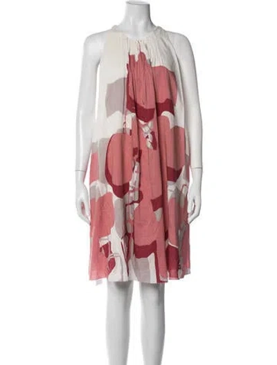 Pre-owned Pringle Of Scotland Floral Print Mini Dress In Multicolor