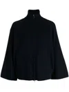Pringle Of Scotland High-neck Zip-up Jacket In 蓝色