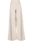Pringle Of Scotland High-waisted Knitted Trousers In Neutrals