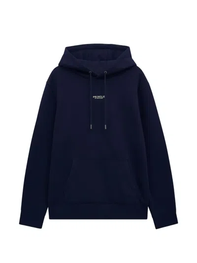 Pringle Of Scotland Hooded Jumper In Blue