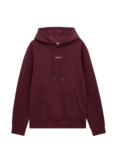 Pringle Of Scotland Hooded Jumper In Burgundy