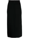 Pringle Of Scotland Inverted-seam Pencil Skirt In Black