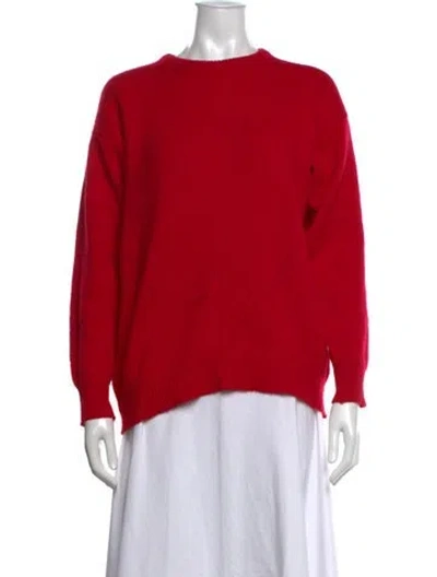 Pre-owned Pringle Of Scotland Lambswool Crew Neck Sweater In Red