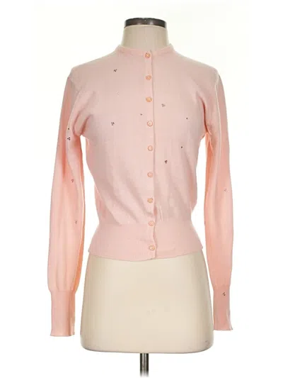 Pre-owned Pringle Of Scotland Long Sleeve Turtleneck In Pink