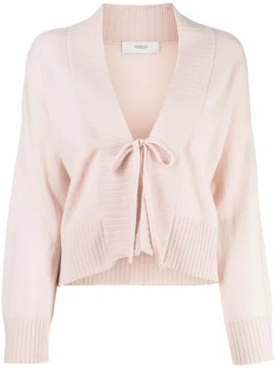 Pringle Of Scotland Open Tie-fastening Cashmere Cardigan In 白色