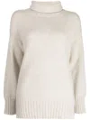 Pringle Of Scotland Roll-neck Cashmere Jumper In Neutrals