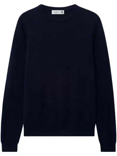 Pringle Of Scotland Round-neck Cashmere Jumper In Blue