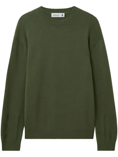 Pringle Of Scotland Round-neck Cashmere Jumper In Green