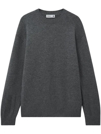 Pringle Of Scotland Round-neck Cashmere Jumper In Grey