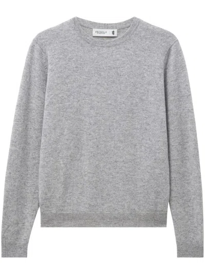 Pringle Of Scotland Round-neck Cashmere Sweater In Grey