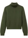 Pringle Of Scotland Turtleneck Cashmere Sweater In Green