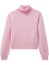 Pringle Of Scotland Turtleneck Cashmere Sweater In Pink