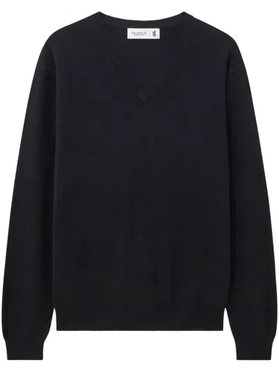 Pringle Of Scotland V-neck Cashmere Jumper In Black