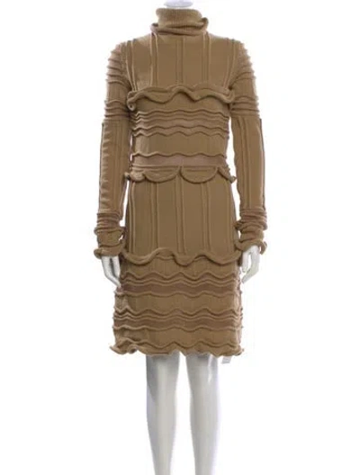 Pre-owned Pringle Of Scotland Vintage Knee-length Dress W/ Tags In Neutral