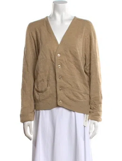 Pre-owned Pringle Of Scotland V-neck Sweater In Brown