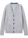 Pringle Of Scotland Wool V-neck Cardigan In Grey