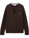 Pringle Of Scotland Wool V-neck Sweater In Brown