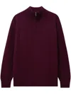 Pringle Of Scotland Zip-up Cashmere Jumper In Red