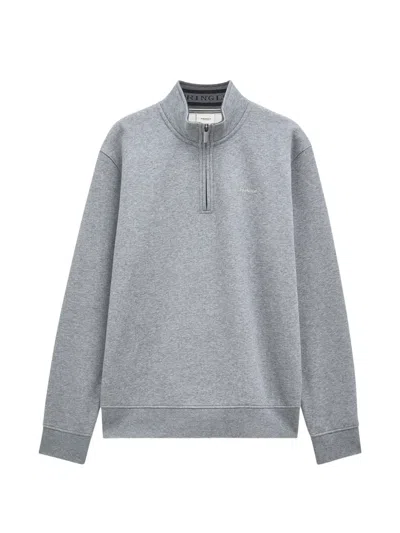 Pringle Of Scotland Zip Track Jumper In Gray
