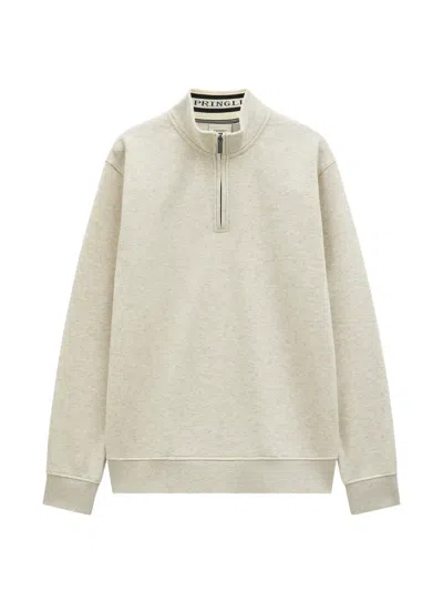 Pringle Of Scotland Zip Track Sweatshirt In Neutral