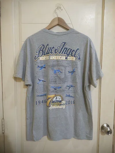 Pre-owned Print All Over Me X Us Air Force Anniversary Blue Angels Air Craft In Gray