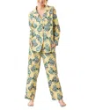 Print Fresh Printed Long Pajama Set In Multi