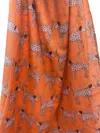 Printed Village Women's Dalmatian Scarf In Orange In Orange
