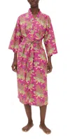 Printfresh Bagheera Long Robe Hot Pink In Pink
