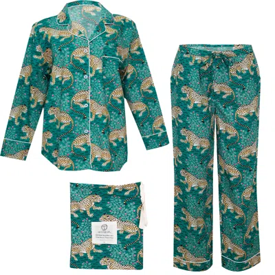 Printfresh Bagheera Long Set Forest In Green