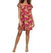 Printfresh Bagheera Pintuck Nightgown In Hot Pink In Multi