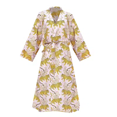 Printfresh Bagheera Robe Blush In Green