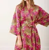 Printfresh Bagheera Robe In Hot Pink In Pink