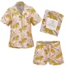 Printfresh Bagheera Short Sleep Set Blush In Multi